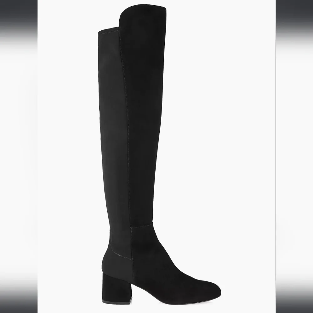 Stuart Weitzman knee high black seude boots - Picture 4 of 11